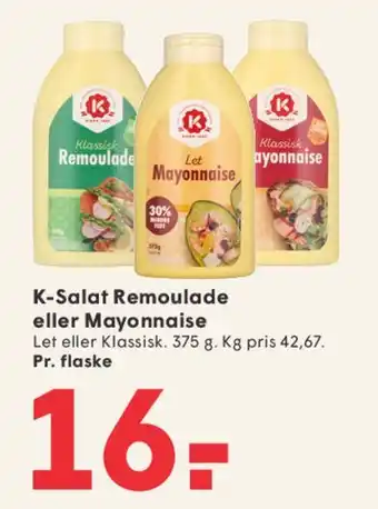 K-Salat Remoulade eller Mayonnaise