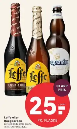 SPAR Leffe eller Hoegaarden tilbud