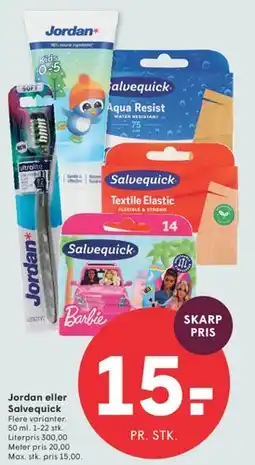 SPAR Jordan eller Salvequick tilbud