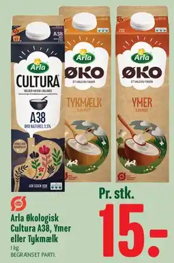 Min Købmand Arla Økologisk - Cultura A38, Ymer eller Tykmælk tilbud