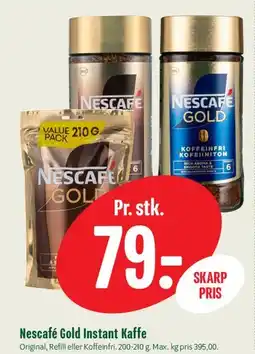 Min Købmand Nescafé Gold Instant Kaffe tilbud