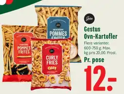 Min Købmand Gestus Ovn-Kartofler / Pommes/Curly Fries tilbud