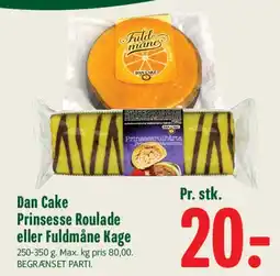 Min Købmand Dan Cake - Prinsesse Roulade eller Fuldmåne Kage tilbud
