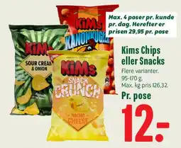 Min Købmand Kims Chips eller Snacks tilbud