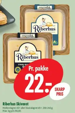 Min Købmand Riberhus Skiveost tilbud