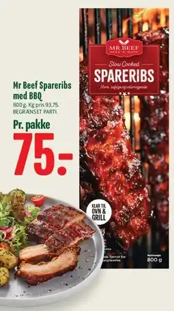 Min Købmand Mr Beef Spareribs med BBQ tilbud