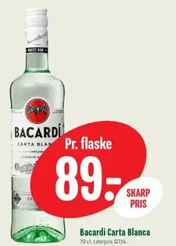 Min Købmand Bacardi Carta Blanca tilbud