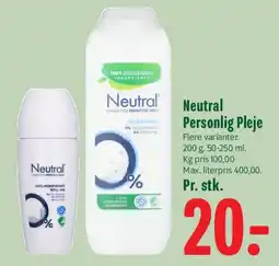 Min Købmand Neutral Personlig Pleje tilbud