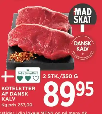 Koteletter af dansk kalv