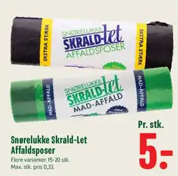 Min Købmand Snørelukke Skrald-Let Affaldsposer tilbud