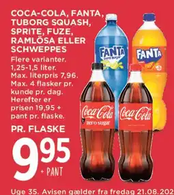 MENY Coca‑Cola, Fanta og andre læskedrikke tilbud