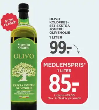 Olivo Ekstra jomfru olivenolie (koldpresset)