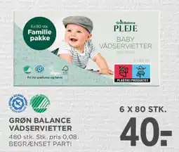 MENY Grøn Balance Vådservietter tilbud