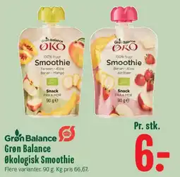 Min Købmand Grøn Balance Økologisk Smoothie tilbud