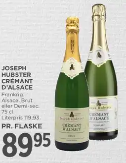 MENY Joseph Hubert Crémant d'Alsace tilbud