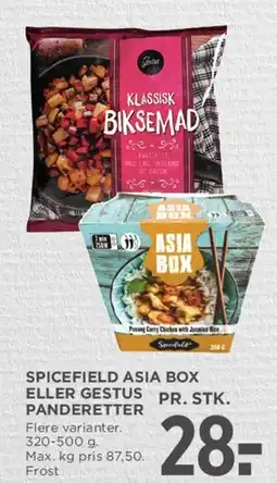 MENY Spicefield Asia Box eller Gestus panderetter tilbud