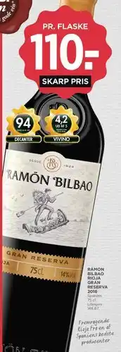 MENY Ramón Bilbao Gran Reserva tilbud