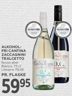 MENY Cantina Zaccagnini Tralcetto (alkoholfri) tilbud