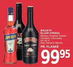 MENY Baileys eller Aperol (flaske) tilbud