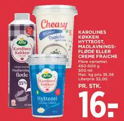 MENY Karolines Køkken / Cheasy - hytteost, fløde & creme fraiche tilbud