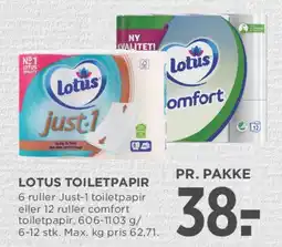 MENY Lotus toiletpapir tilbud