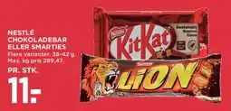 MENY Nestlé chokoladebar / Smarties tilbud