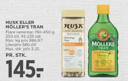 MENY HUSK eller MØLLERS TRAN tilbud
