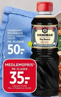MENY Kikkoman Sojasauce 500 ml tilbud