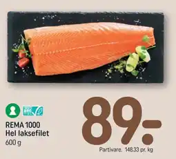 REMA 1000 Rema 1000 Hel laksefilet tilbud