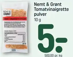 REMA 1000 Nemt & Grønt Tomatvinaigrette Pulver tilbud