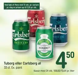 REMA 1000 Tuborg eller Carlsberg øl tilbud