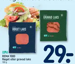 REMA 1000 Rema 1000 roget eller gravad laks tilbud
