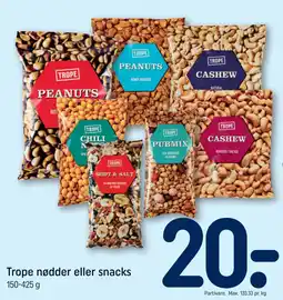 REMA 1000 Trope nødder eller snacks tilbud