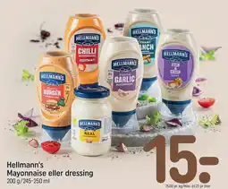 REMA 1000 Hellmann's Mayonnaise eller dressing tilbud