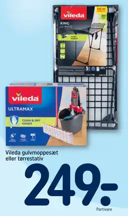 REMA 1000 Vileda gulvmoppesæt eller tørrestativ tilbud