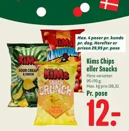 Min Købmand Kims Chips eller Snacks tilbud