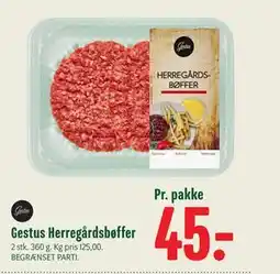 Min Købmand Gestus Herregårdsbøffer tilbud