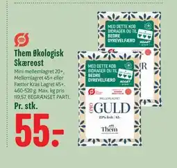 Min Købmand Them Økologisk Skæreost tilbud