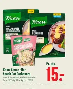 Min Købmand Knorr Sauce eller Snack Pot Carbonara tilbud
