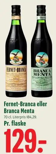Min Købmand Fernet-Branca eller Branca Menta tilbud