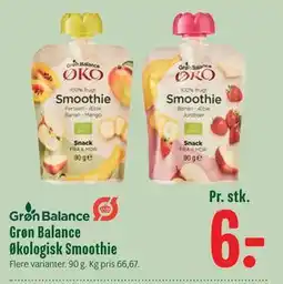 Min Købmand Grøn Balance Økologisk Smoothie tilbud