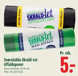 Min Købmand Snørelukke Skrald-Let Affaldsposer tilbud