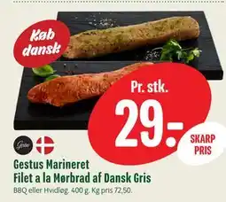 Min Købmand Gestus Marineret Filet a la Mørbrad af Dansk Gris tilbud