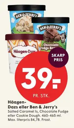 SPAR Häagen-Dazs eller Ben & Jerry's tilbud