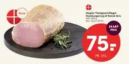 SPAR Slagter Theilgaard Røget Hamburgerryg af Dansk Gris tilbud