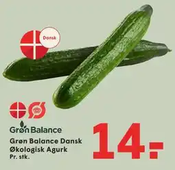 SPAR Grøn Balance Dansk Økologisk Agurk tilbud
