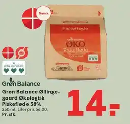 SPAR Grøn Balance Øllingegaard Økologisk Piskefløde 38% tilbud