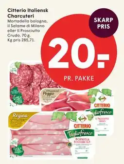 SPAR Citterio Italiensk Charcuteri tilbud