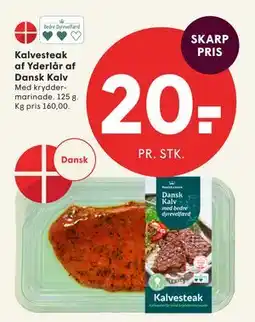 SPAR Kalvesteak af Yderlår af Dansk Kalv tilbud