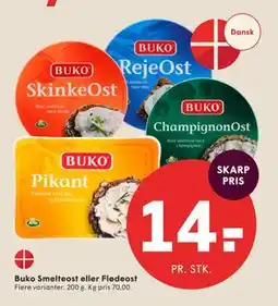 SPAR Buko Smelteost eller Flødeost tilbud